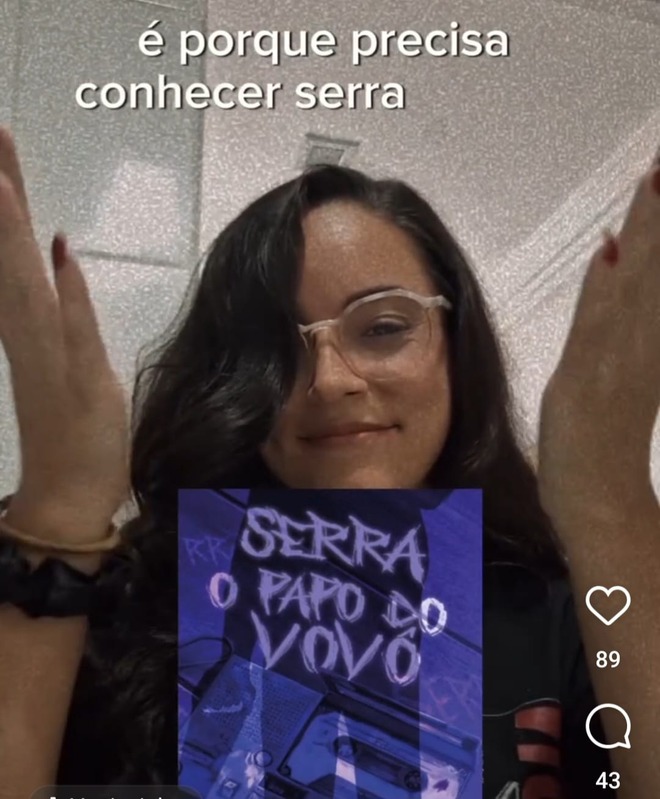 Reel literário sobre o livro Serra, o papo do vovô